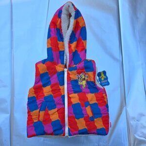 Haribo Gummy Bear reversible hooded vest 4T